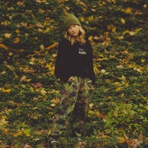 Jiberish Green Camo Straight Leg Pants Women's‎ Small Grunge Outdoor